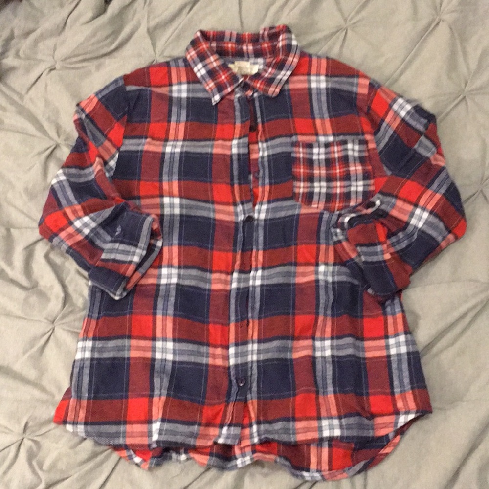 Plaid button up shirt